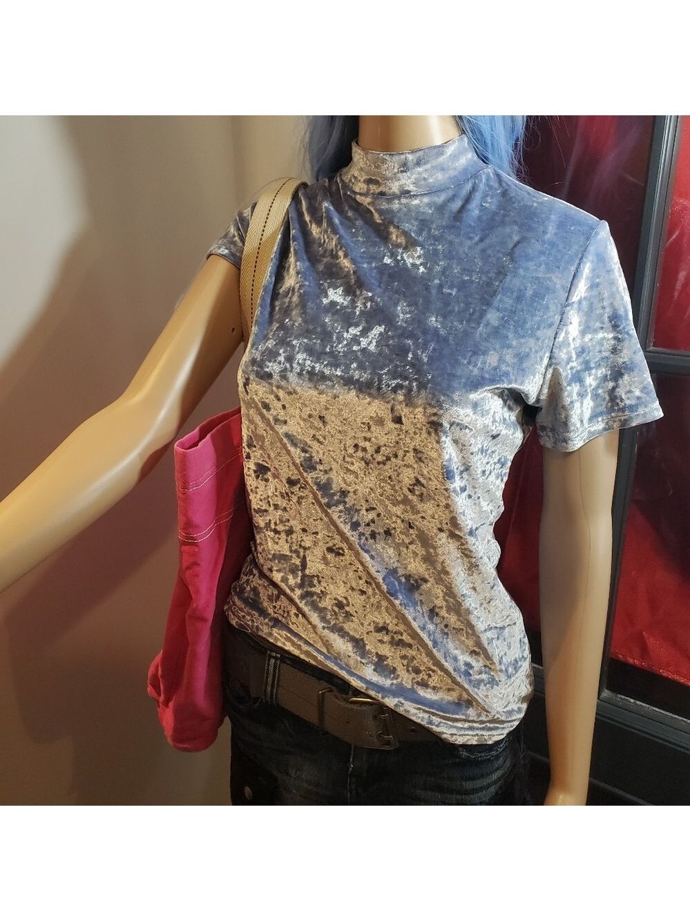Vintage Icy Crushed Velvet Top